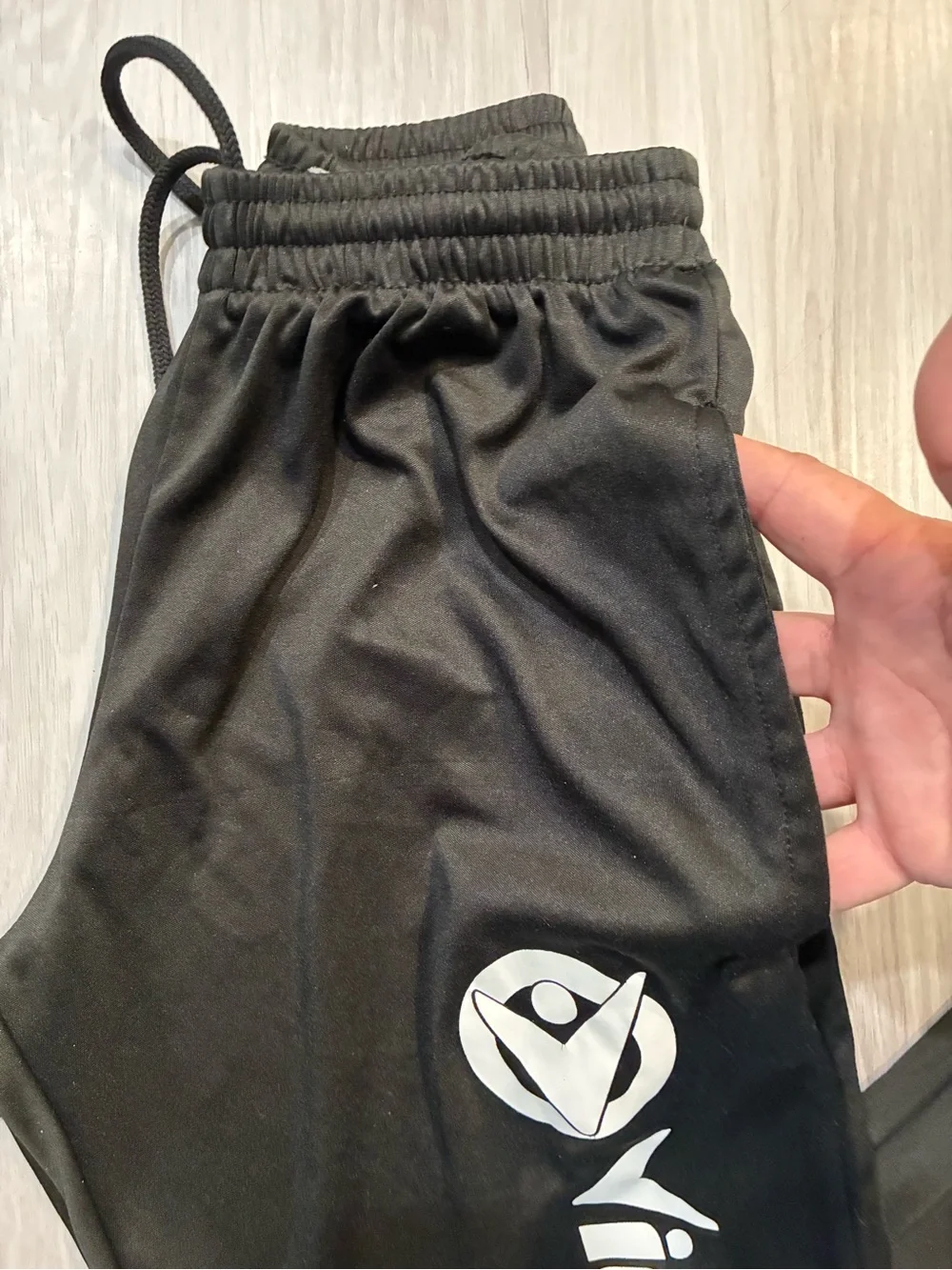 Victory Black Men's Jogger Sweatpants with‎ White Logo